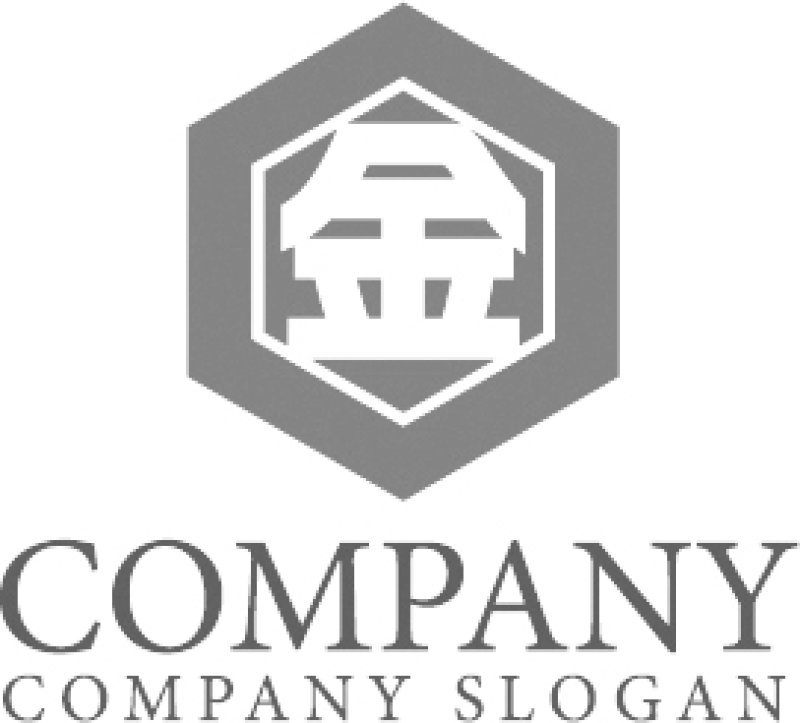 画像6: 金・漢字・六角形・ロゴ・マークデザイン195 (6)