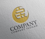 画像2: 宝・漢字・月・輪・ロゴ・マークデザイン196 (2)