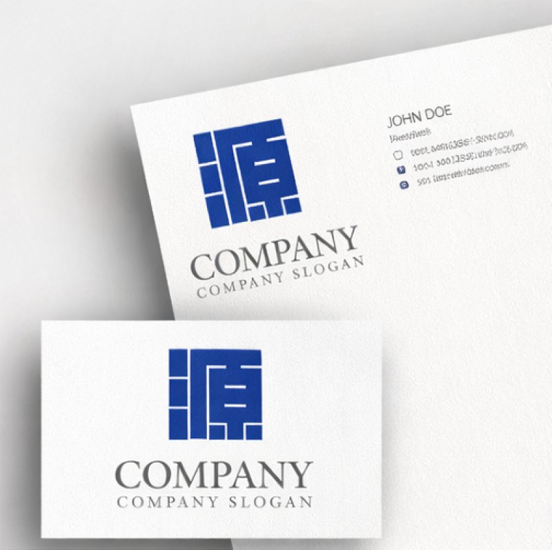 画像3: 源・四角・漢字・ロゴ・マークデザイン198 (3)