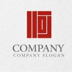 画像2: 河・漢字・四角・ロゴ・マークデザイン199 (2)