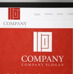 画像4: 河・漢字・四角・ロゴ・マークデザイン199 (4)