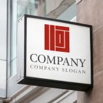 画像5: 河・漢字・四角・ロゴ・マークデザイン199 (5)