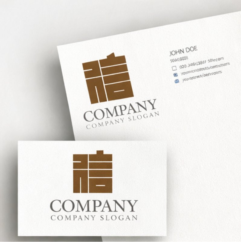 画像3: 信・四角・漢字・ロゴ・マークデザイン200 (3)