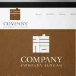 画像4: 信・四角・漢字・ロゴ・マークデザイン200 (4)