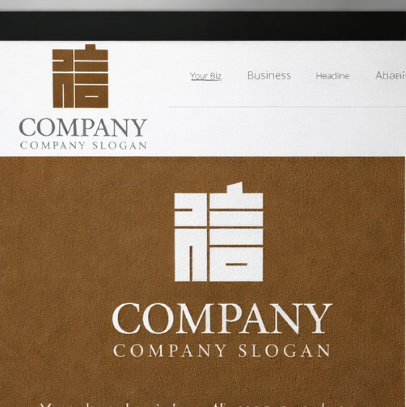 画像4: 信・四角・漢字・ロゴ・マークデザイン200 (4)