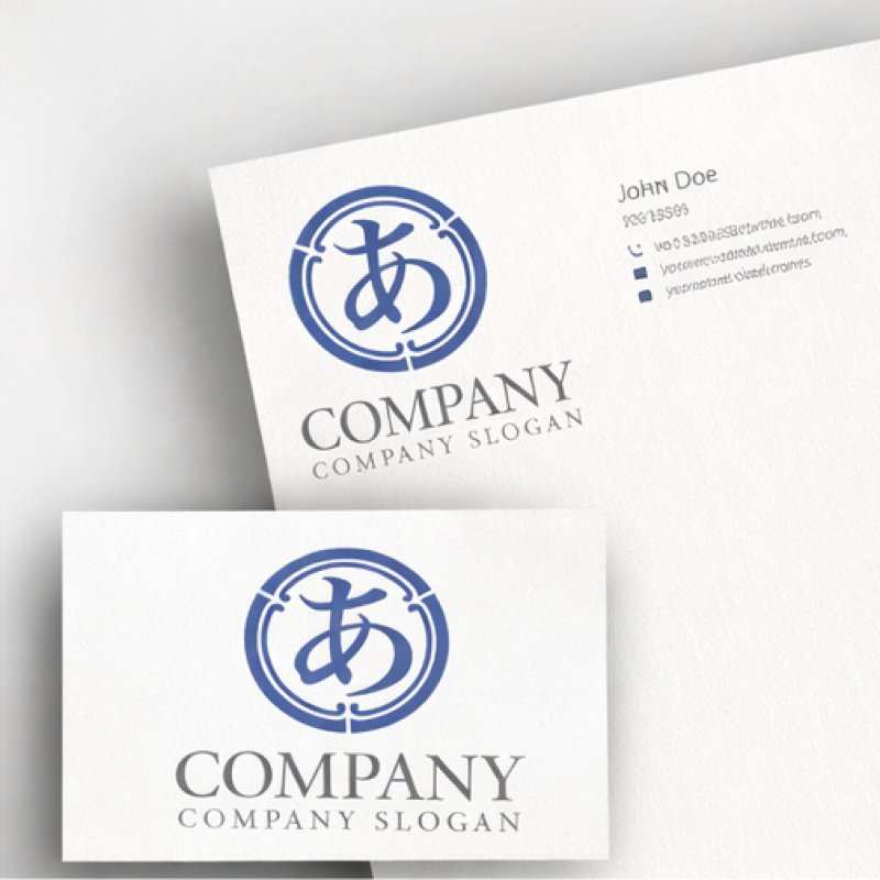 画像3: あ・輪・和風・ひらがな・ロゴ・マークデザイン203 (3)