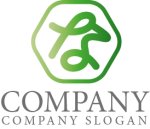 画像1: な・六角形・ひらがな・ロゴ・マークデザイン206 (1)