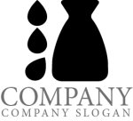 画像1: 酒・和風・漢字・徳利・ロゴ・マークデザイン207 (1)