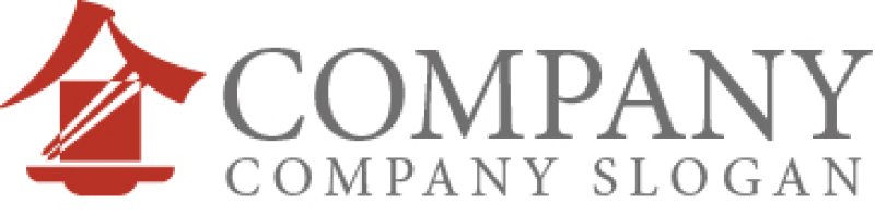 画像6: 食・漢字・箸・ロゴ・マークデザイン209 (6)