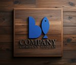 画像3: 魚・B・和風・漢字・ロゴ・マークデザイン211 (3)