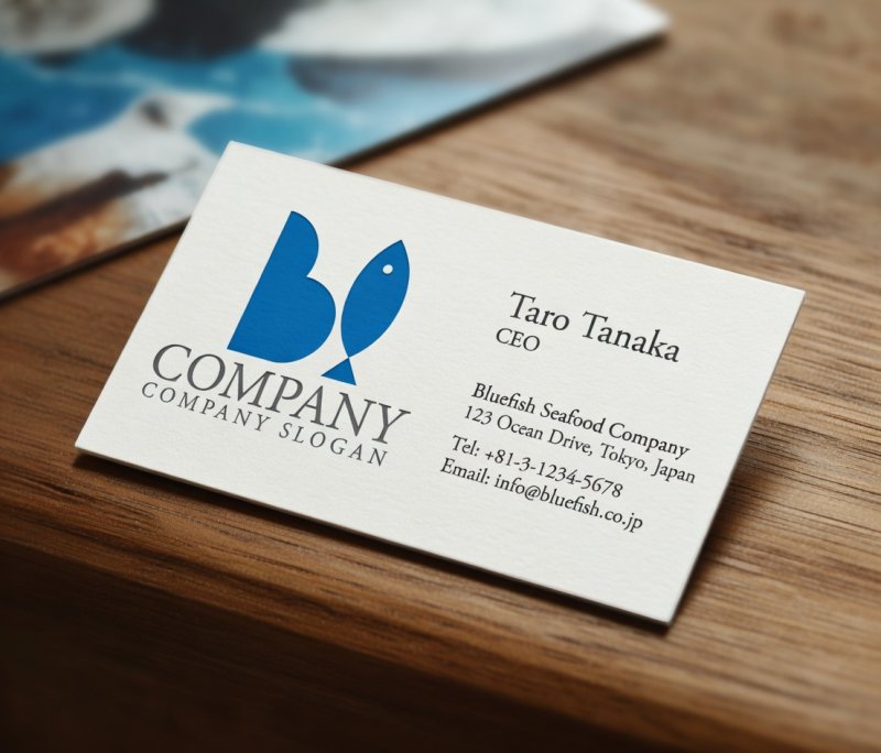 画像4: 魚・B・和風・漢字・ロゴ・マークデザイン211 (4)