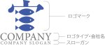 画像7: 魚・ウ冠・和風・漢字・ロゴ・マークデザイン212 (7)