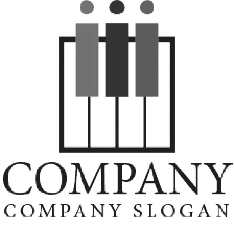 画像4: ピアノ・オルガン・鍵盤・ロゴ・マークデザイン010 (4)