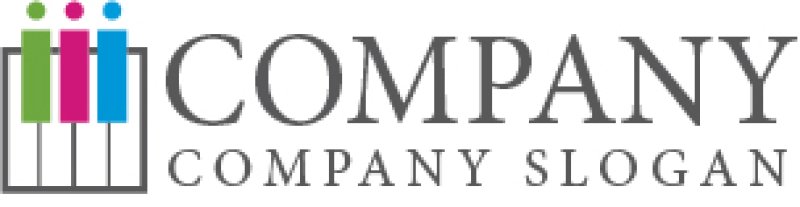 画像5: ピアノ・オルガン・鍵盤・ロゴ・マークデザイン010 (5)