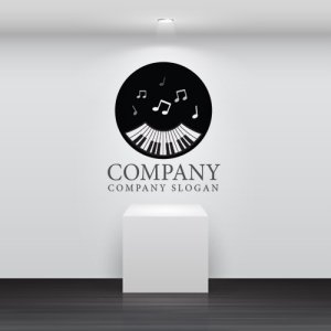 画像2: ピアノ・音符・ロゴ・マークデザイン013