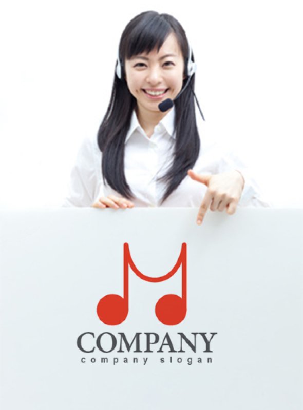 画像3: M・音符・線・アルファベット・ロゴ・マークデザイン017 (3)