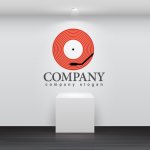 画像2: レコード・ステレオ・ロゴ・マークデザイン019 (2)