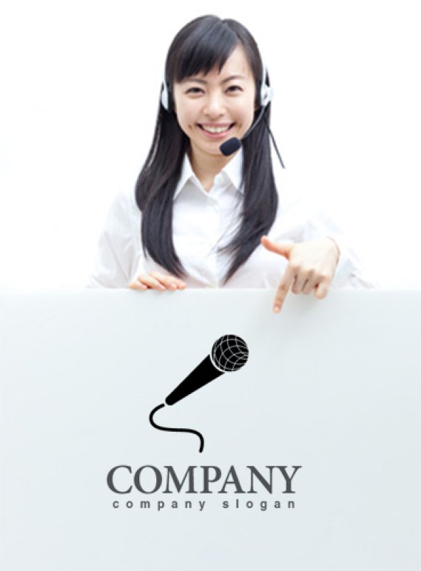 画像3: マイク・カラオケ・ロゴ・マークデザイン021 (3)