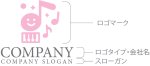 画像10: ピアノ・音符・笑顔・ロゴ・マークデザイン031 (10)