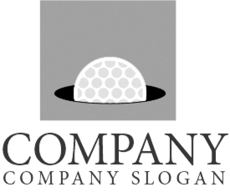 画像5: ゴルフ・芝・ボール・穴ロゴ・マークデザイン115 (5)