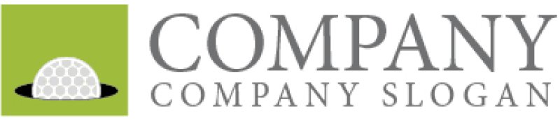 画像4: ゴルフ・芝・ボール・穴ロゴ・マークデザイン115 (4)