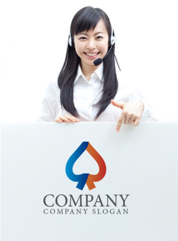 画像3: スペード・リボン・葉・ロゴ・マークデザイン121 (3)