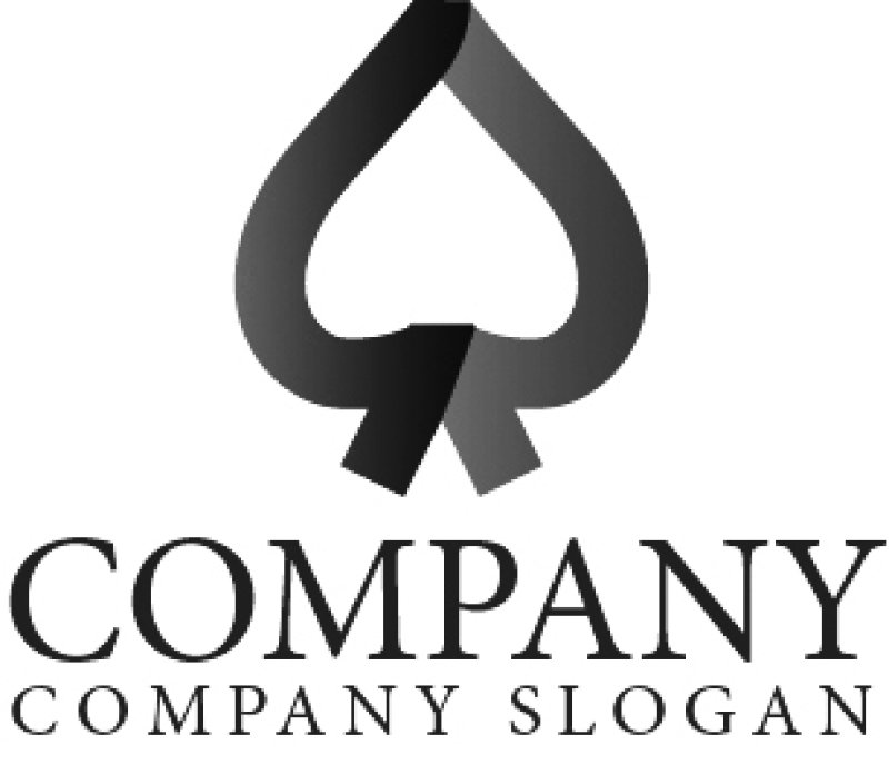 画像4: スペード・リボン・葉・ロゴ・マークデザイン121 (4)