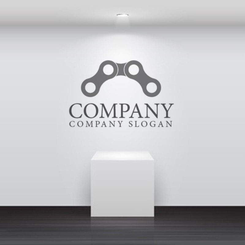 画像2: チェーン・自転車・M・ロゴ・マークデザイン131 (2)