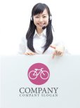 画像3: 自転車・輪・ロゴ・マークデザイン132 (3)