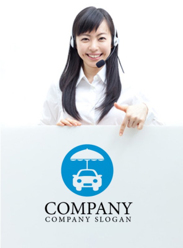 画像3: 自動車・パラソル・輪・ロゴ・マークデザイン166 (3)