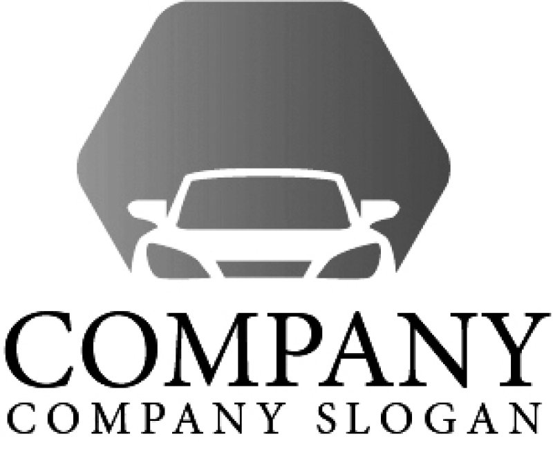 画像4: 自動車・六角形・グラデーション・ロゴ・マークデザイン173 (4)
