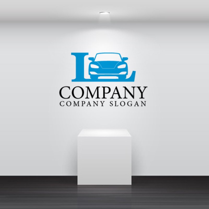 画像2: 車・L・車庫・ロゴ・マークデザイン182 (2)