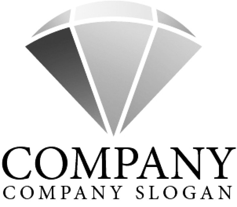 画像4: ダイヤ・宝石・輝き・扇・ロゴ・マークデザイン191 (4)