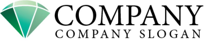 画像5: ダイヤ・宝石・輝き・扇・ロゴ・マークデザイン191 (5)