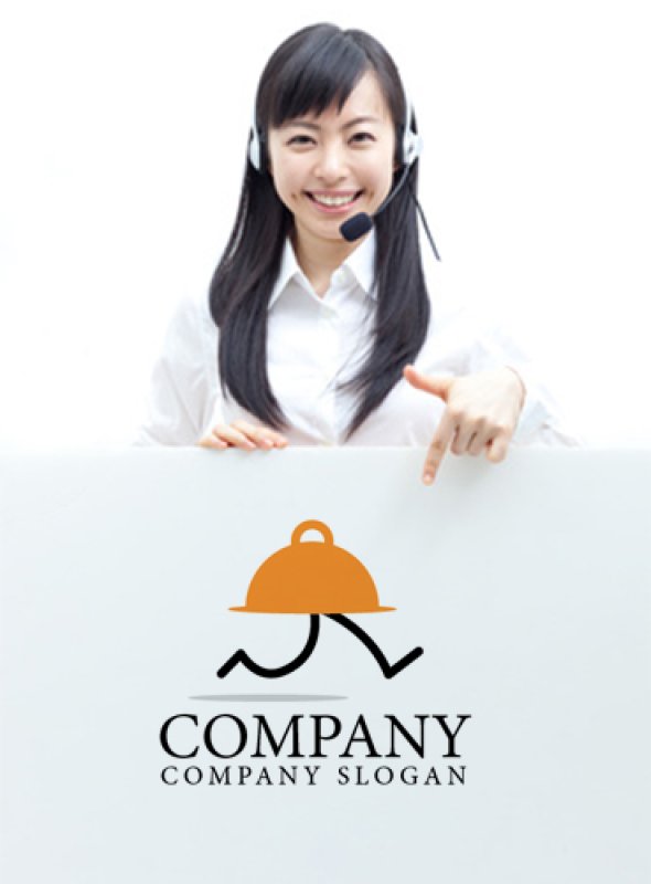 画像3: デリバリ・お皿・ロゴ・マークデザイン221 (3)