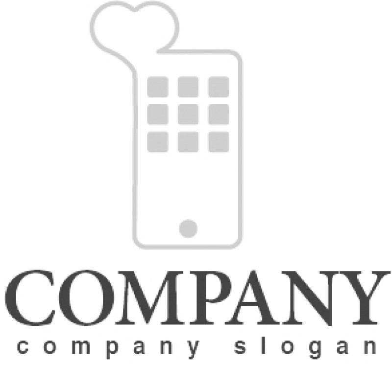 画像4: 携帯・ハート・スマートフォン・ロゴ・マークデザイン227 (4)