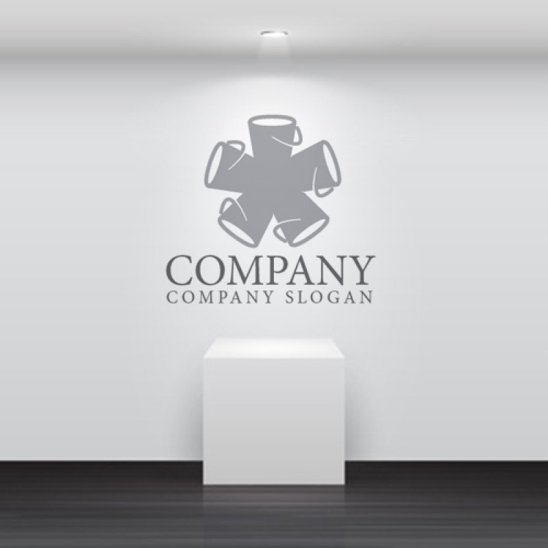 画像5: バケツ・五角形・星・ロゴ・マークデザイン262 (5)