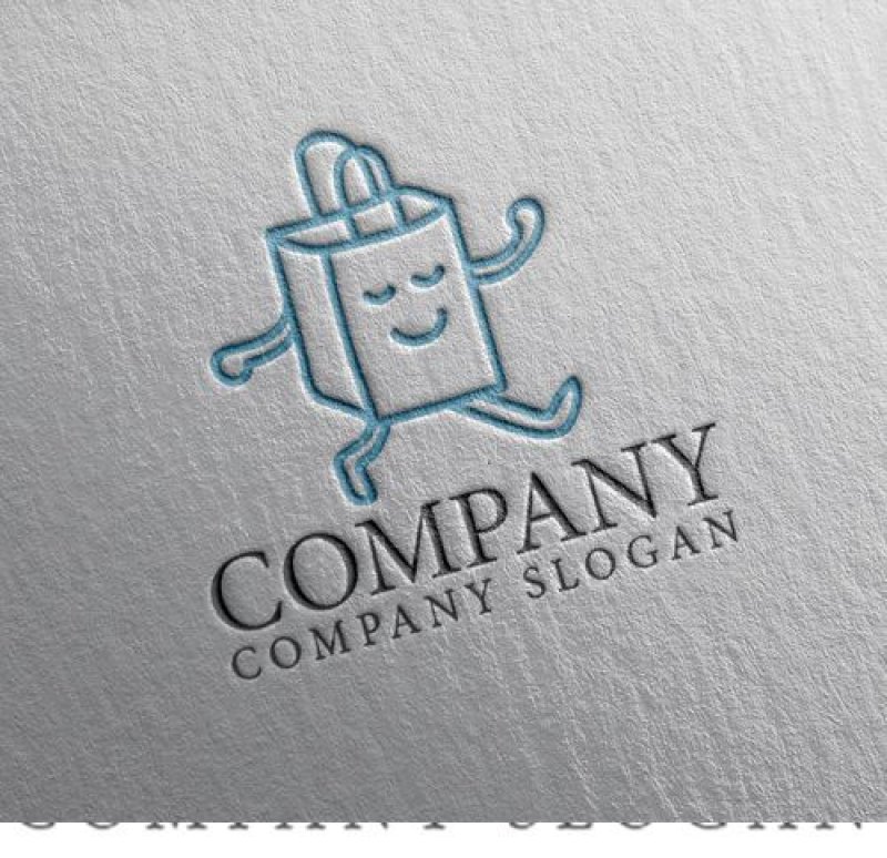 画像2: 紙袋・顔・買い物・ロゴ・マークデザイン266 (2)