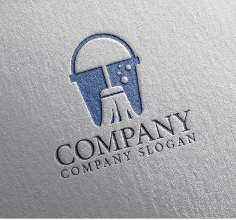 画像2: バケツ・モップ・清掃・ロゴ・マークデザイン273 (2)