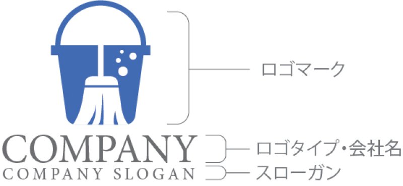 画像10: バケツ・モップ・清掃・ロゴ・マークデザイン273 (10)