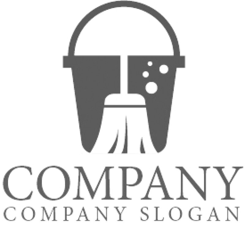 画像6: バケツ・モップ・清掃・ロゴ・マークデザイン273 (6)