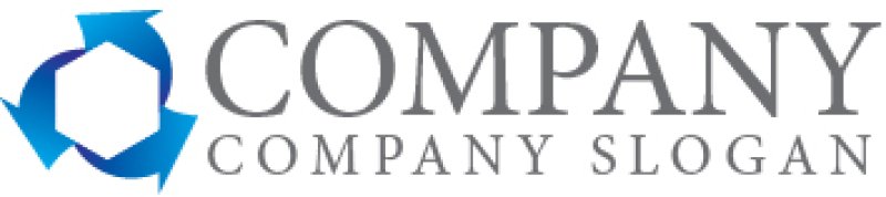 画像7: リサイクル・矢印・回転・グラデーション・ロゴ・マークデザイン277 (7)