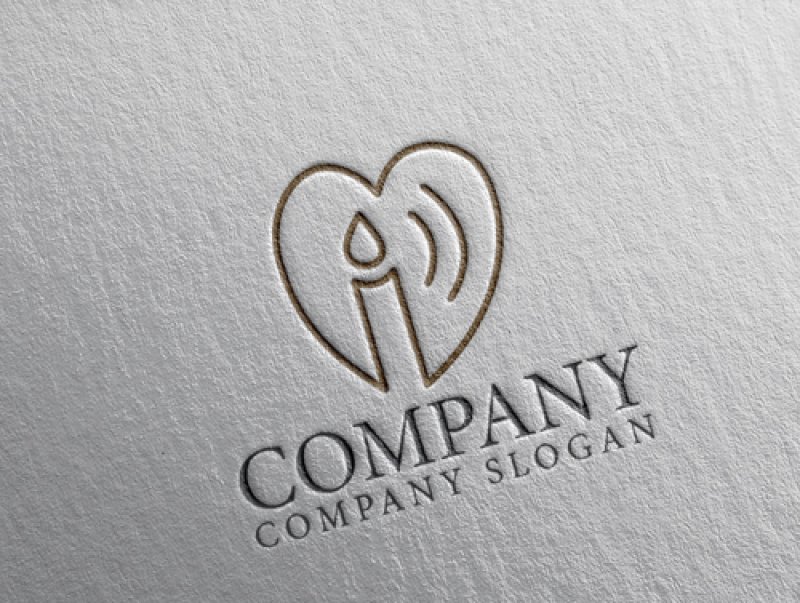 画像2: ハート・ロウソク・光・ロゴ・マークデザイン280 (2)