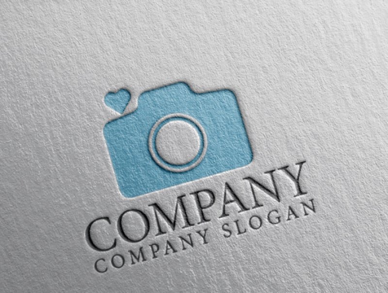 画像2: カメラ・ハート・ロゴ・マークデザイン281 (2)