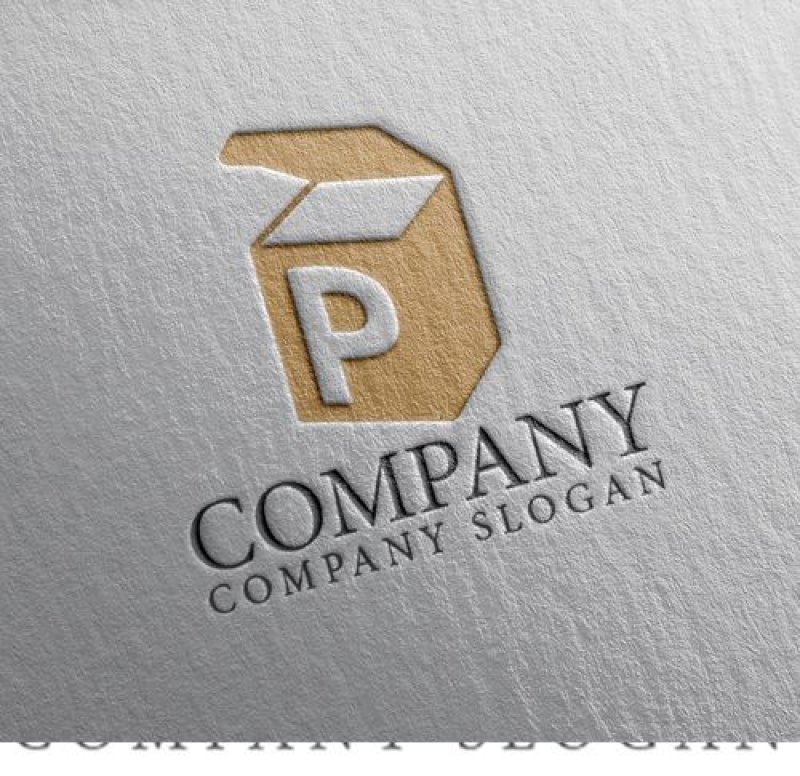 画像2: 箱・P・アルファベット・ロゴ・マークデザイン288 (2)