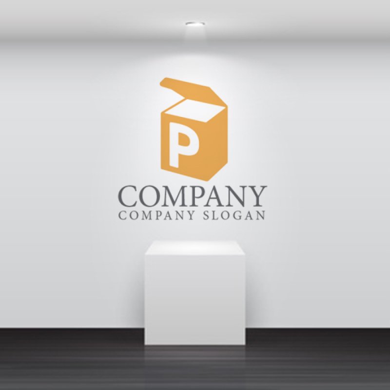 画像5: 箱・P・アルファベット・ロゴ・マークデザイン288 (5)