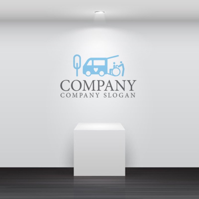 画像5: 介護カー・ハート・ロゴ・マークデザイン289 (5)