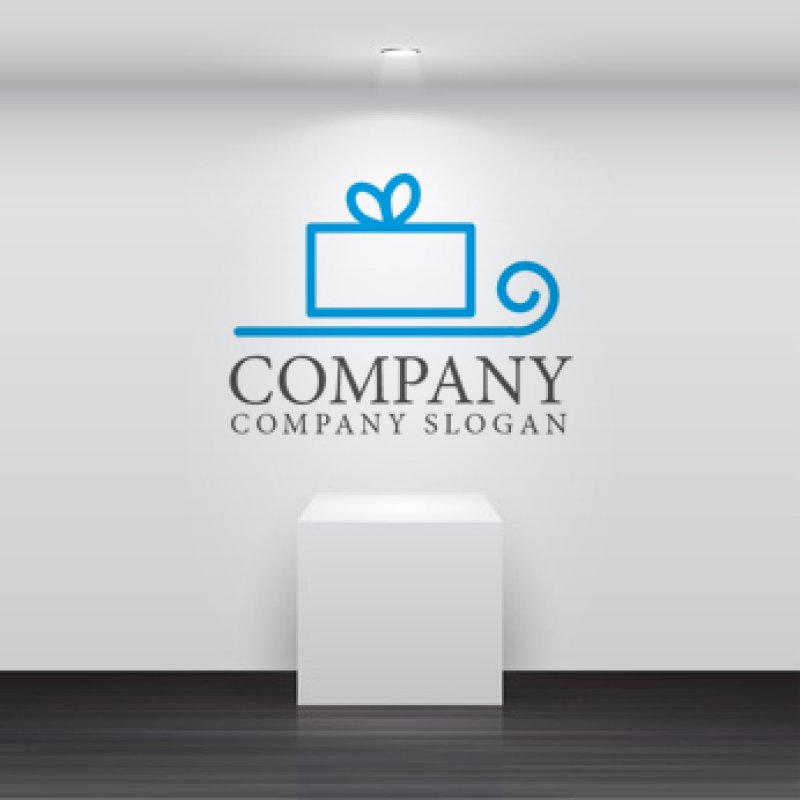 画像2: プレゼント・そりロゴ・マークデザイン091 (2)