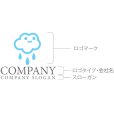 画像10: 雲・雨・顔・ロゴ・マークデザイン1002