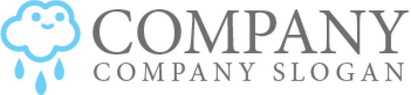 画像7: 雲・雨・顔・ロゴ・マークデザイン1002 (7)